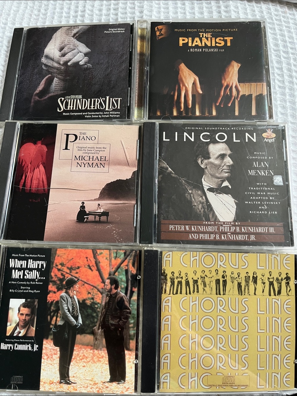 6 Movies Soundtrack CD’s